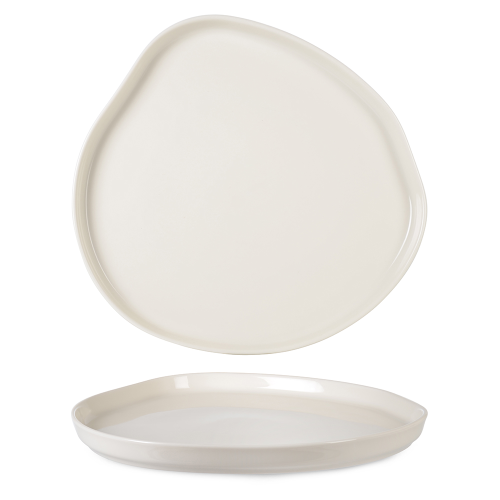 Nordic Organic Shape Vogue Cream Dinner Plate